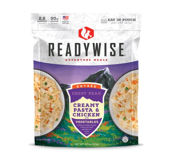 ReadyWise 2 Servings Creamy Pasta w/Chicken
